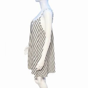 Lucca Couture Black & White Striped Dress